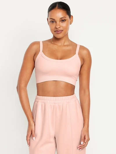 Light Support Fluid Seamless Ribbed Sports Bra