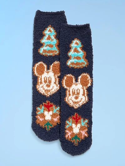 Old Navy x Disney Holiday-Graphic Cozy Socks for Women