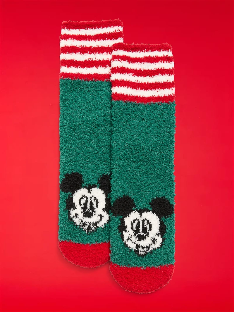 Old Navy x Disney Holiday-Graphic Cozy Socks for Women