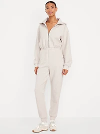 Bounce Fleece Zip Jumpsuit
