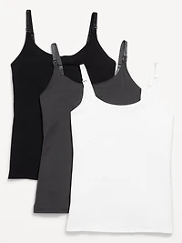 Maternity First Layer Nursing Cami Top 3-Pack