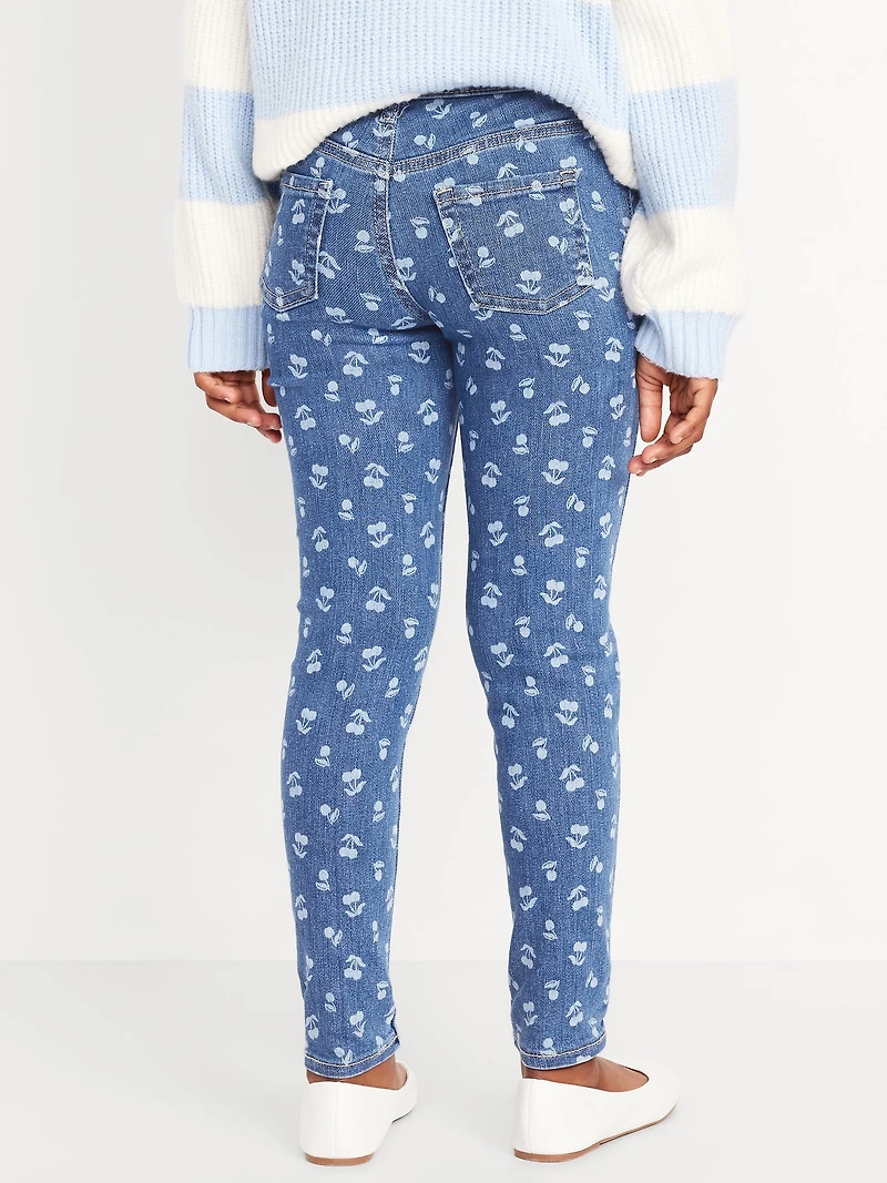 Printed High-Waisted Rockstar 360° Stretch Jeggings for Girls