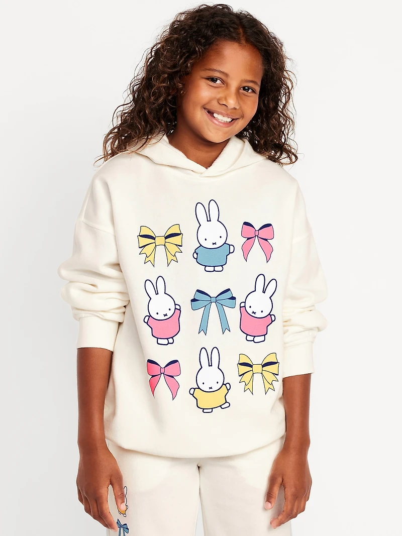 Miffy™ Oversized Graphic Tunic Hoodie for Girls