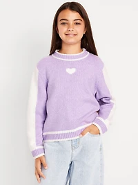 SoSoft Color-Block Mock-Neck Sweater for Girls