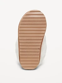 Faux-Suede Cuffed Booties for Toddler Girls