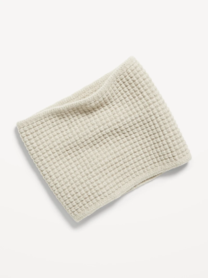 Waffle-Knit Neck Gaiter