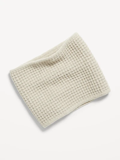 Waffle-Knit Neck Gaiter