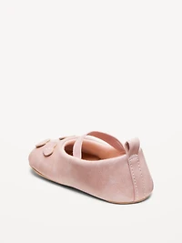 Faux-Suede Heart Ballet Flats for Baby