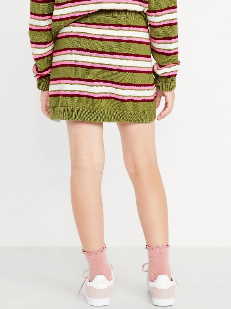 Sweater-Knit A-Line Skirt for Girls