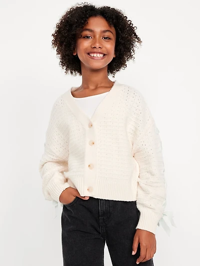 SoSoft Bow-Tie Cardigan Sweater for Girls