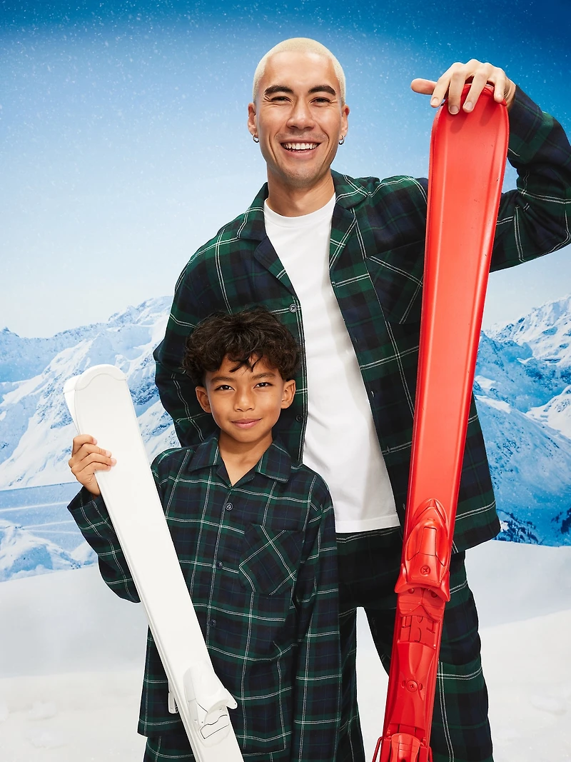 Plaid Flannel Boxer Shorts