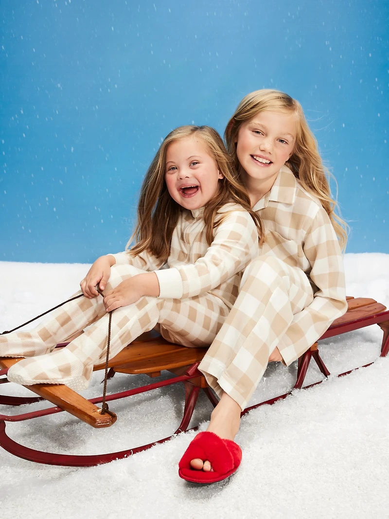 Printed Flannel Pajama Set for Men