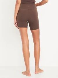 High-Waisted StudioSmooth Biker Shorts - 6-inch inseam