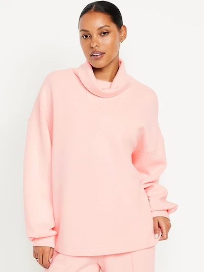 Bounce Fleece Funnel Neck Tunic