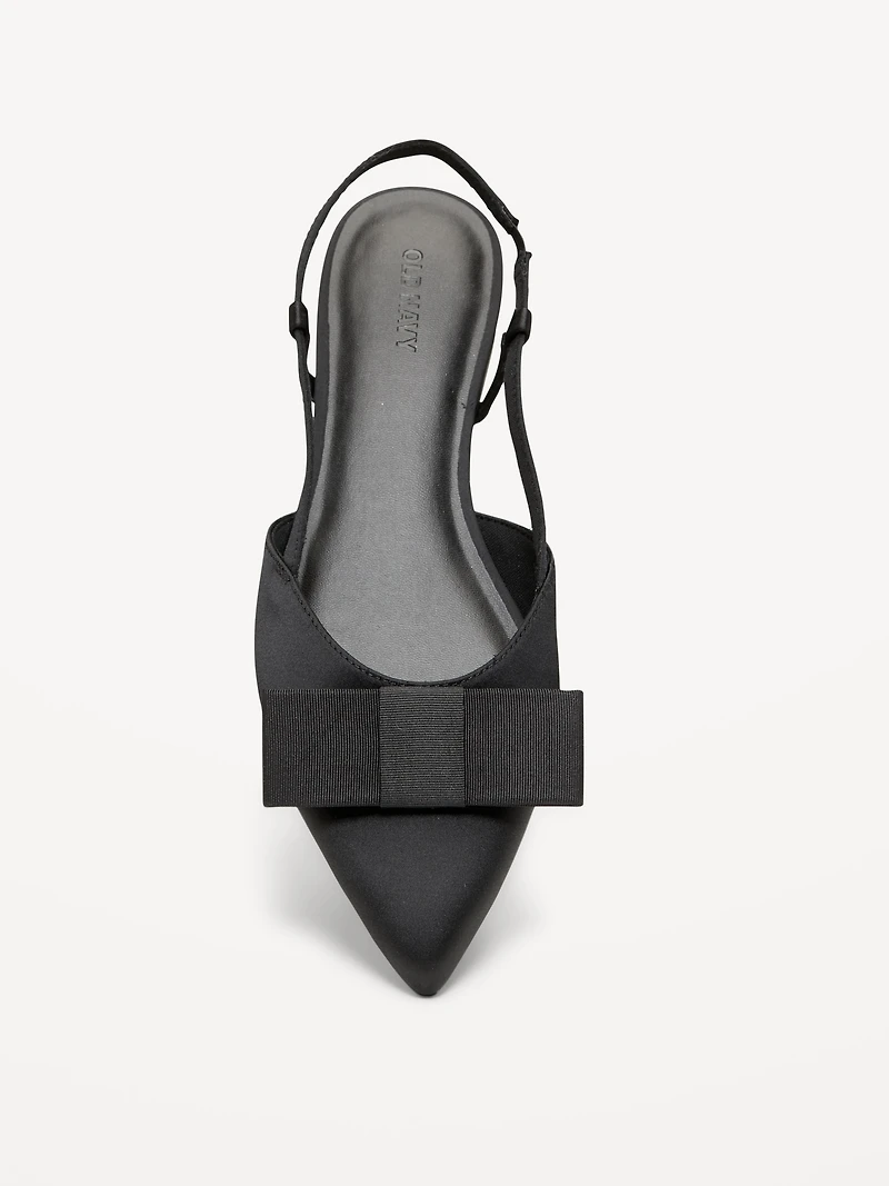 Bow Slingback Flats for Women