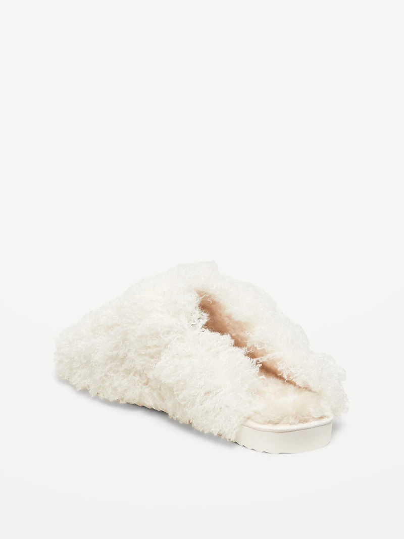 Faux Fur Slippers for Women