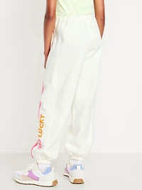 High-Waisted Baggy Jogger Sweatpants for Girls