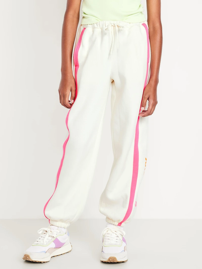 High-Waisted Baggy Jogger Sweatpants for Girls