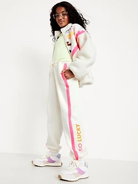 High-Waisted Baggy Jogger Sweatpants for Girls