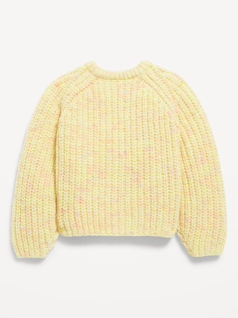 Button-Front Cardigan Sweater for Toddler Girls