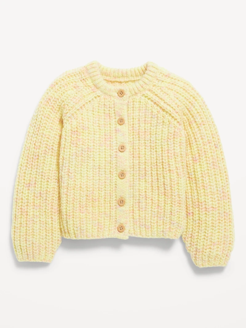 Button-Front Cardigan Sweater for Toddler Girls