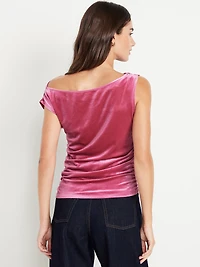 Velvet Ruched Top