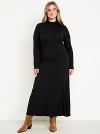 Mock Neck Maxi Dress