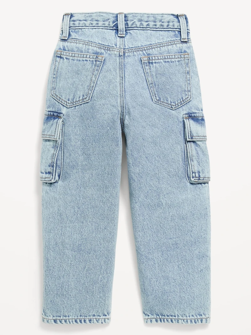 Baggy Barrel-Leg Cargo Jeans for Toddler Boys