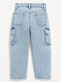 Baggy Barrel-Leg Cargo Jeans for Toddler Boys