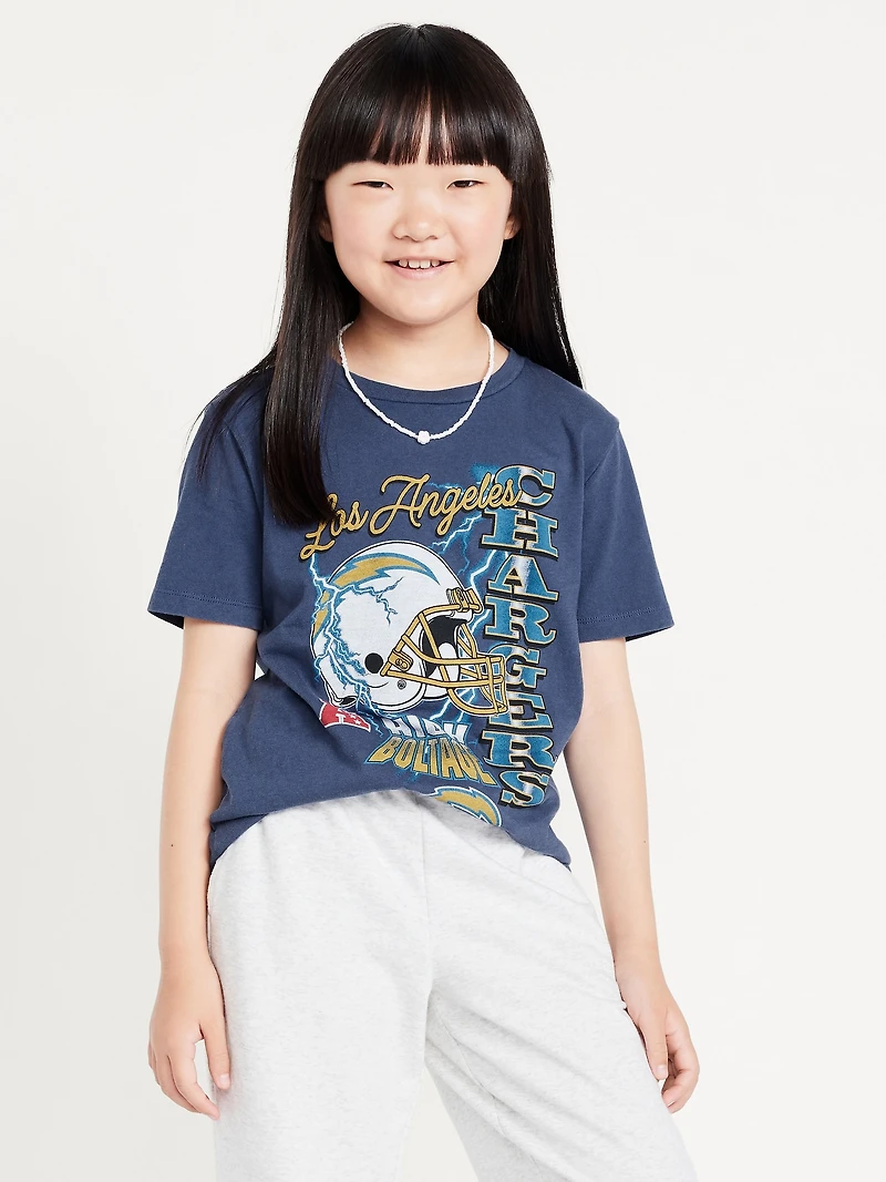 Los Angeles Chargers Gender-Neutral Graphic T-Shirt for Kids