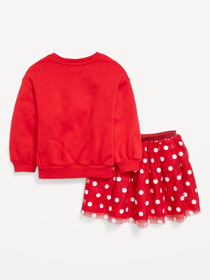 Disney© Graphic Sweatshirt and Tutu Skirt Set for Toddler Girls
