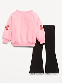 Disney© Graphic Sweatshirt and Legging Set for Toddler Girls