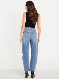 Wow High-Waisted Barrel Ankle Jeans