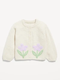 SoSoft Graphic Cardigan Sweater for Toddler Girls