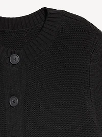 Seaside Cotton Garter-Knit Cardigan Sweater