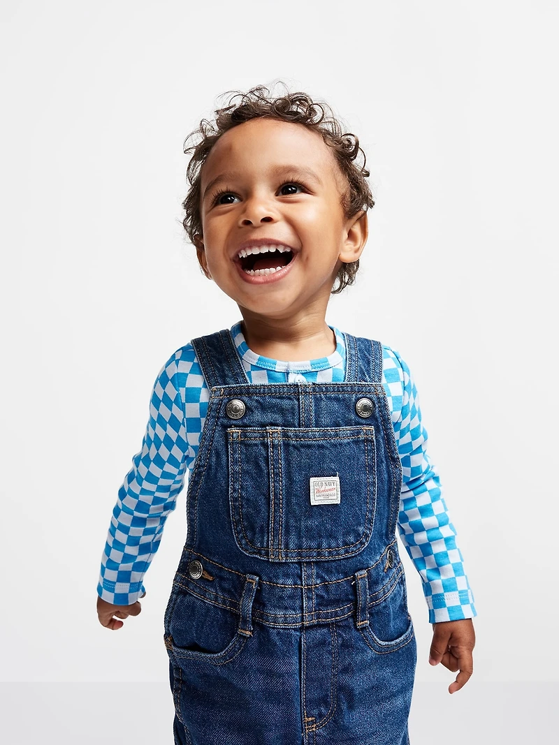 Unisex Workwear Jean Overalls for Baby