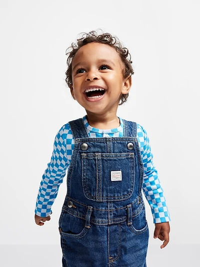 Unisex Workwear Jean Overalls for Baby