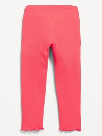 Rib-Knit Full-Length Leggings for Toddler Girls