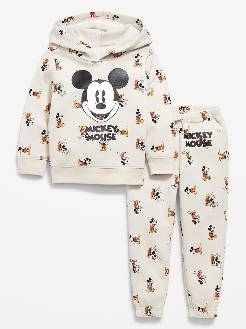 Disney© Mickey Unisex Graphic Pullover Hoodie and Joggers Set for Toddler
