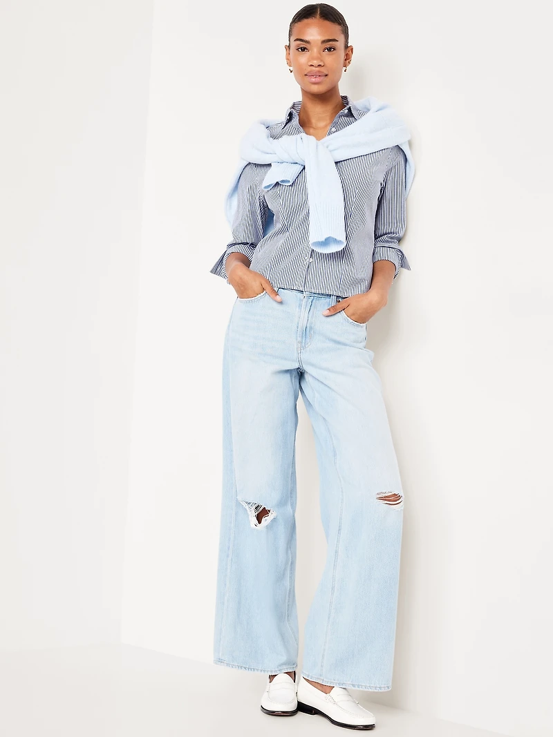 Slim Button-Down Striped Shirt