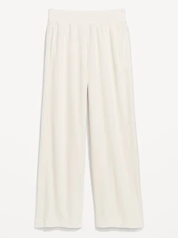 Extra High-Waisted Microfleece Wide-Leg Sweatpants
