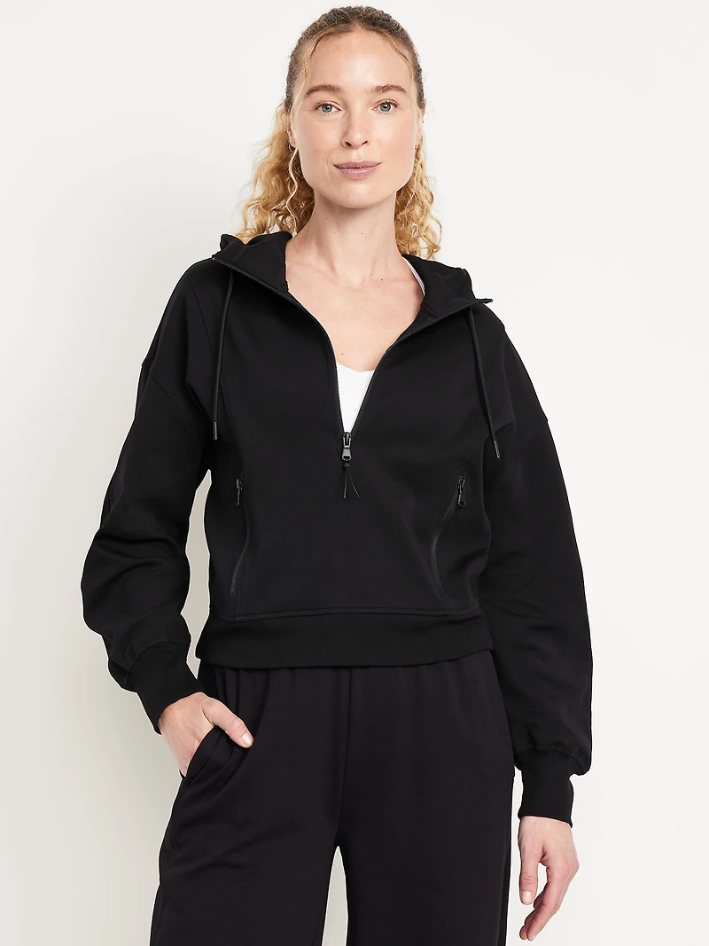 Dynamic Fleece Half-Zip Hoodie Sweatshirt