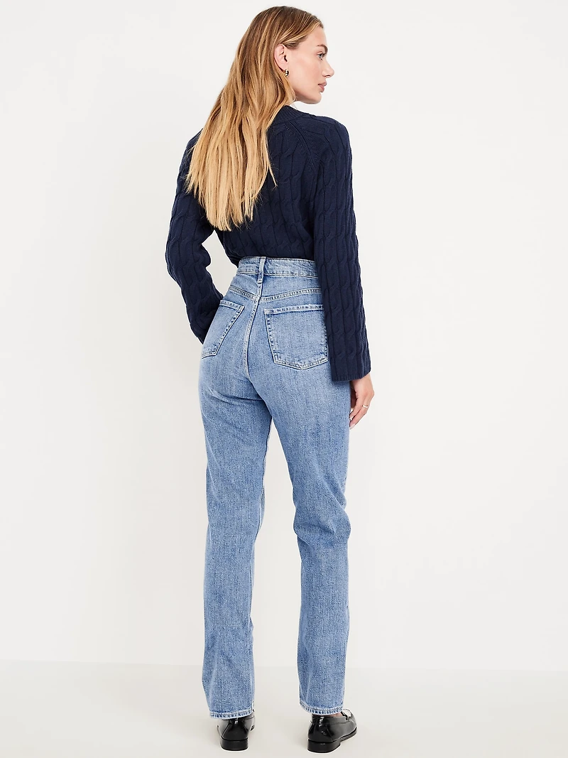 Extra High-Waisted Straight Jeans