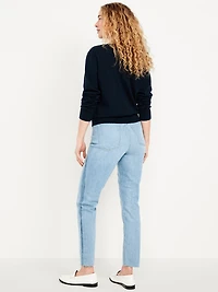 High-Waisted OG Straight Cut-Off Ankle Jeans