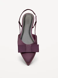 Bow Slingback Flats for Women