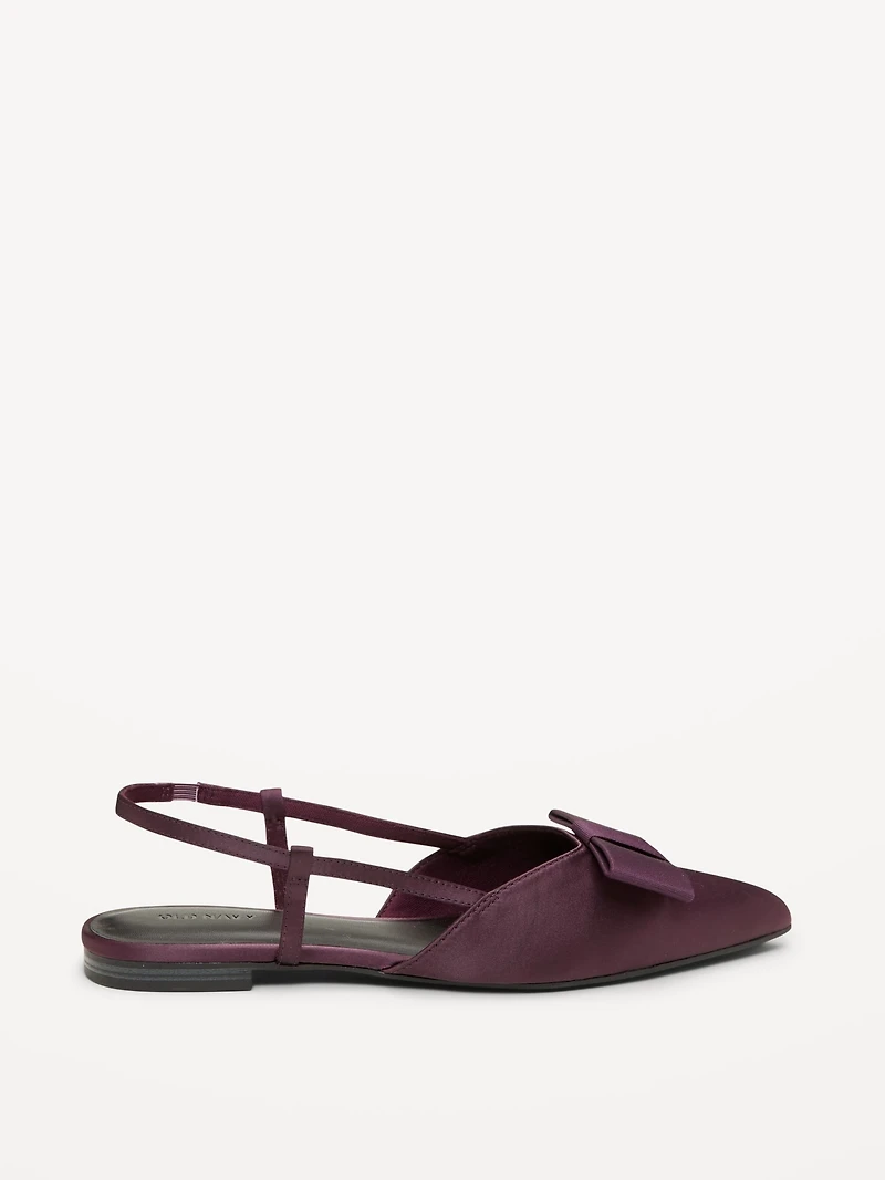 Bow Slingback Flats for Women