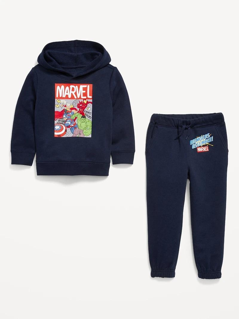 Marvel™ Unisex Graphic Hoodie and Jogger Sweatpants Set for Toddler