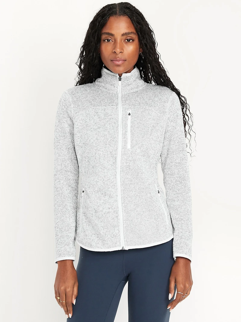 Performance Sweater-Fleece Full-Zip Jacket