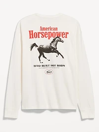 Heavyweight Crew-Neck Graphic Cropped T-Shirt