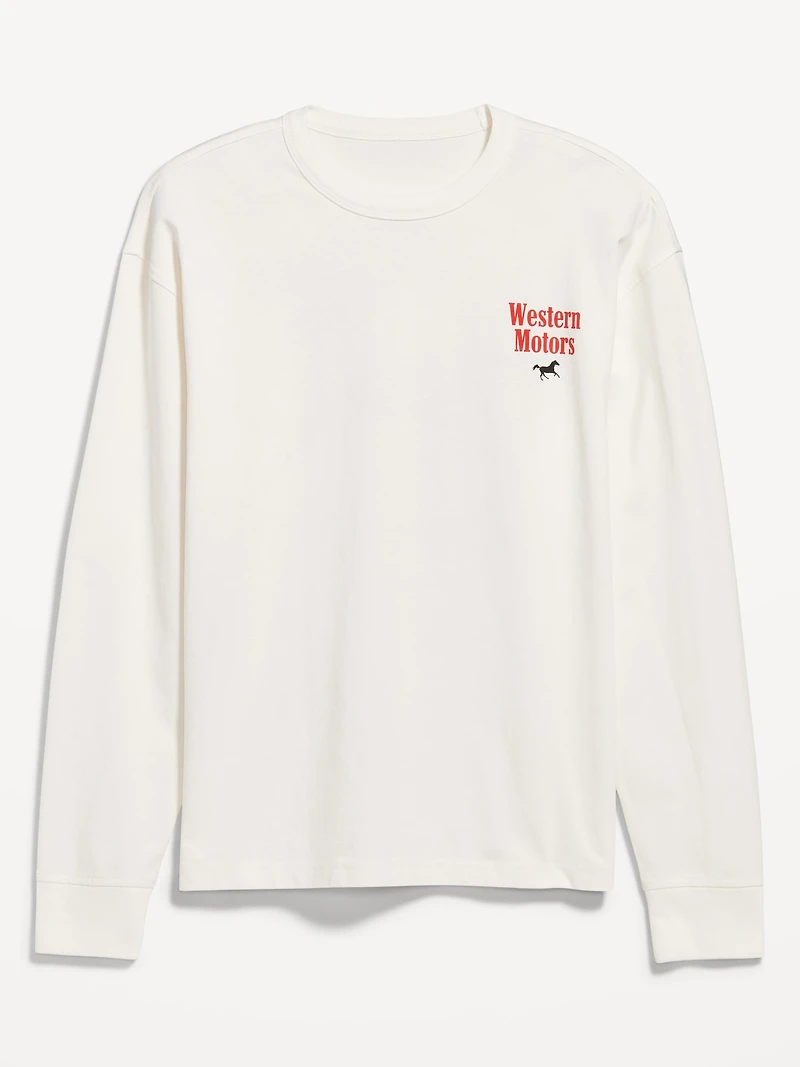 Heavyweight Crew-Neck Graphic Cropped T-Shirt